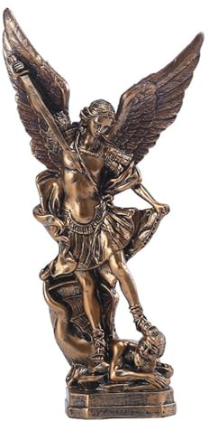 HANABASS Escultura Religiosa del arcángel de Statue Besivung Luzifer Figura de Michael Statue Coleccionable, Figura de ángel para decoración de Oficina