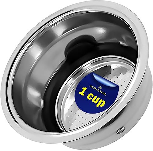 Filtri Caffe 1 Tazza - per Bialetti Mokona - Filtro Caffe Adatto a Portafiltro - Garanzia di 10 Anni - MONTERAL