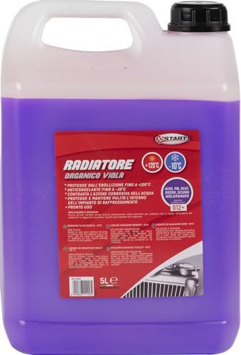 Start : Liquido radiatore viola G12+ 5L | Anticongelante -10°C e protezione anti-ebollizione +120°C per motori ad alte prestazioni