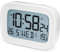 HOMVILLA Alarm Clock, Battery Alarm Clocks Bedside, Digital Clock with Temperature Display, Snooze Function and Backlight for Travel Bedroom