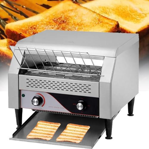 Tostapane Professionale, Macchine Per Il Pane Tostato, Tostapane Commerciale, Tostapane A 2 Fette Con Fessura Ampia, Con Doppi Tubi Di Riscaldamento, 300/450 Pezzi All'Ora Tostare Bagel Di Pane,300PCS
