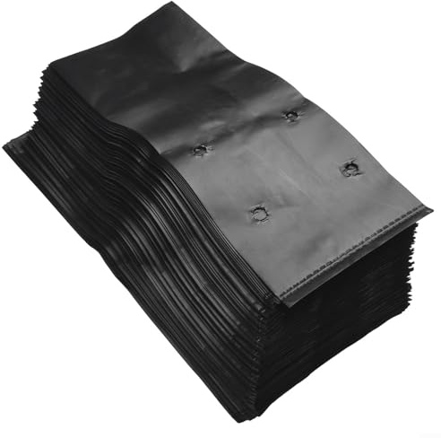 Gettimore Pflanzbeutel für Pflanzen, Pflanztasche, Kunststoff, Pflanztasche, Pflanztasche für Gemüse, Blumen, Kräuter, Kartoffeln, Tomaten, Karotten, Erdbeeren (17 x 25 cm)