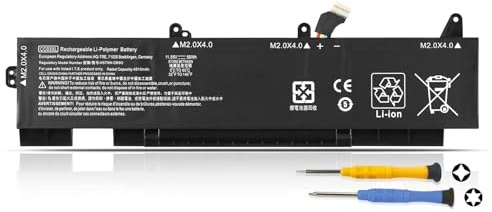 K KYUER 56Wh CC03XL CC03056XL-PL Laptop Batteri för HP EliteBook 850 855 G7 G8 Notebook PC,ZBook Firefly 15 G7 G8 15.6 Mobile Workstation Serie L77622-2C1 L77622-2C2 L77622-541 L77991-002 L77991-005
