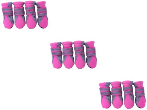 BESPORTBLE 3stücke Sommerliche Atmungsaktive Mesh Hundeschuhe Für Kleine Hunde rutschfeste Sohle s Pfotenschutz Für Wetterbedingungen