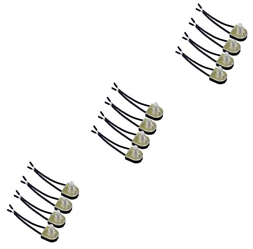 HOMSFOU 12pezzi Interruttore Rotazione Per Lampade Da Parete Facile Installazione Design Creativo e Materiali Durevoli Per Illuminazione Interna Ed Esterna