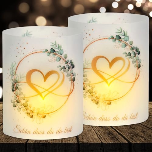 16 Windlicht Tischdeko Hochzeit, Hochzeitsdeko Tisch Teelichter Deko, Windlichter Tischdeko Liebe, Jubiläum Windlicht Deko, Geeignet für Teelichter oder Kerzen