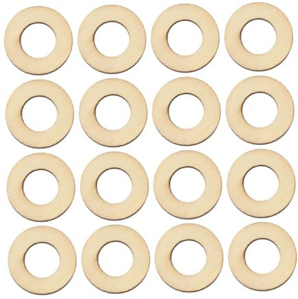 SEWACC 200stücke Diy Holzscheiben Rund Natürliche Holzchips Dekoration Scrapbooking Basteln Handwerk Zubehör Für Kreative Handarbeiten Und Partydeko