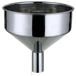 Embudo grande de acero inoxidable para vino y combustible, 29 cm, 30 cm, 31,5 cm, 27 cm, tamaño extragrande