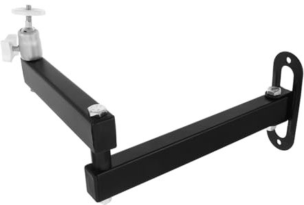 Black Aluminium Alloy Foldable Projector Holder Adjustable Wall Mount