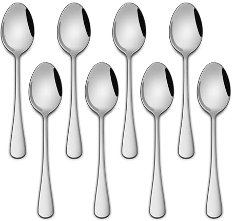 Small Teaspoon,5.5 Inches Stainless Steel Tea Spoons Set Of 8,Espresso Spoon,Durable Dishwasher Safe Small Coffee Spoons,Mini Demitasse Spoon For Dessert