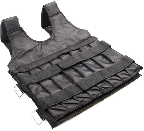 Gewichtsweste, 15 kg/20 kg/50 kg, verstellbare Weste, Gewichtsübung, Gewichtsbelastungstraining, Stofftraining für Laufen, Kraft