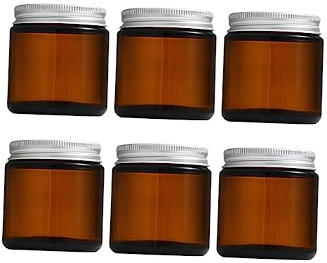 VALICLUD 6pcs Scented Candle Glass Cup Candle Making Jar Diy Container Lids Lids
