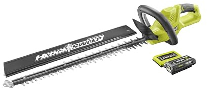 RYOBI Taille-Haies 36V Max Power RY36HT60A-120 – Taille de Haies Denses, Arbustes, Lauriers et Cyprès, Lamier 60 cm, Coupe 25 mm, Fonction Scie, HedgeSweep™, Batterie 2Ah et Chargeur