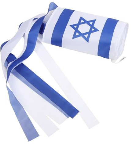 DOITOOL Drapeau Israël Décoratif Extérieur Résistant pour Jardin Fête et Célébrations