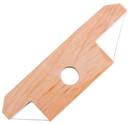 Perfeclan Tonschneider Draht, Stahldraht Ton Schneidewerkzeug Mit Holzgriffe, professioneller Winkel-Tonschneider, Ton-Trimmwerkzeug für Keramik, Künstler, Kunstskulptur, DIY Bastelbedarf