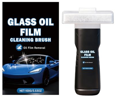 Spazzola Per Pulizia Film Olio Senza e Durevole nel | Pulivetri Auto con Pennello Rimuovi Residui Oleosi Per SUV Camper Camion Berlina Parabrezza Specchietto Visibilità Guida