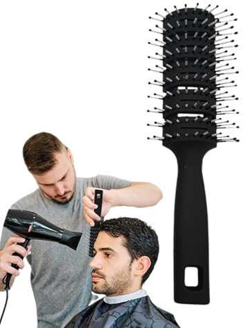Spazzola curva ventilata – pettine districante a pagaia, spazzola per | capelli con setole massaggianti, anti , a file, ad asciugatura rapida, districante liscia per capelli ricci bagna