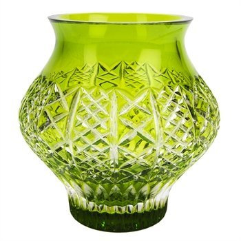 Waterford Liz 7 Cachepot Cased Light Green Vase