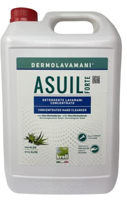 RucCosmetics linea Dermolavamani® ASUIL FORTE Detergente Lavamani Concentrato lt 5 con Aloe Barbadensis, dermatologicamente testato, ad elevato potere lavante contro gli sporchi intensi