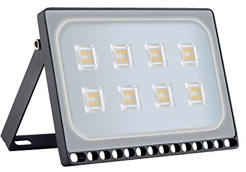 Projecteur LED 50 W - Projecteur d'extérieur - Éclairage mural - Extrêmement lumineuse - Étanche IP67 - 5000 lm - 2800-3200 K CA 220-240 V (blanc chaud, 50 W)