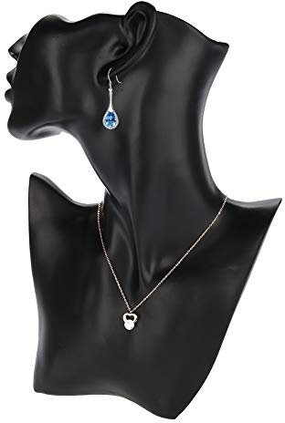 Brrnoo Collier Porte-Boucle d'oreille Mannequin tête Buste modèle de Support, Organisateur de Bijoux Support de Support pour Collier, Boucle d'oreille et Affichage de Bijoux, Affichage de Bijoux(1)