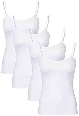 r-dessous 2-4 - 6 Damen Hemdchen Träger Unterhemd nahtlos Microfaser Groesse: L/XL