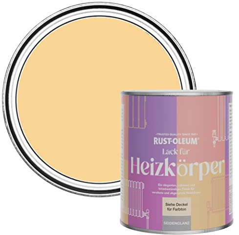 Rust-Oleum Yellow Heat Resistant Radiator Paint in Satin Finish - Mustard 750ml