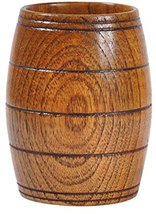 UPKOCH Wooden Wine Barrel Water Cup Simple Style Drinking Cup for Home Bar Use Made of Quality Material