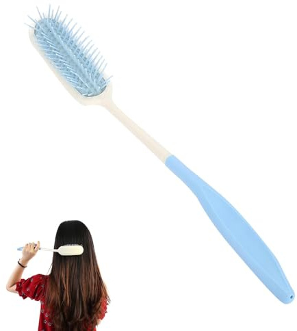 Brosse à cheveux longue portée, poignée antidérapante, peigne ergonomique à long manche, brosse à cheveux longue portée pour personnes âgées handicapées activités inpratiques du bras