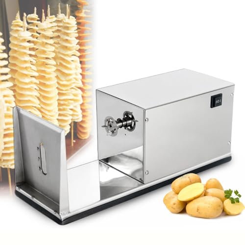 Eplucheur en Spiral De Pomme De Terre, Coupe-Pommes Machine Appareil Trancheuse en Acier Inoxydable pour Découper Torsader en Manuel Patate Légume Concombre Carotte