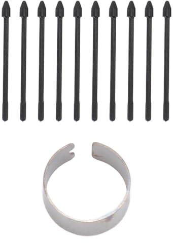 Annadue 10PCS EMR Digital Pen Tips Replacement for Note 10, Note 20, S6, S6 Lite, S7, S7+ Plus, for King Write MR05, for Scribe Pen, Pen2 (Black)