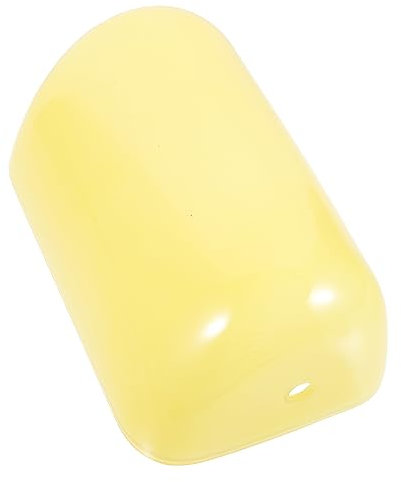 Gadpiparty Vintage Glass Lampenschirm Für Tischlampe Dekorativer Gelber Lampenschirm Aus Langlebigem Glas Schutz Und Farbgebung Für Schreibtischleuchten Leicht Montierbarer Ersatzschirm