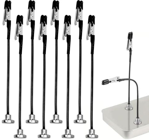 Lot de 8 aides magnétiques à souder : Sporgo Aide à la soudure Troisième main avec bras flexibles en métal Col de cygne Station de soudage magnétique Accessoire de modélisme pour soudure Bijoux