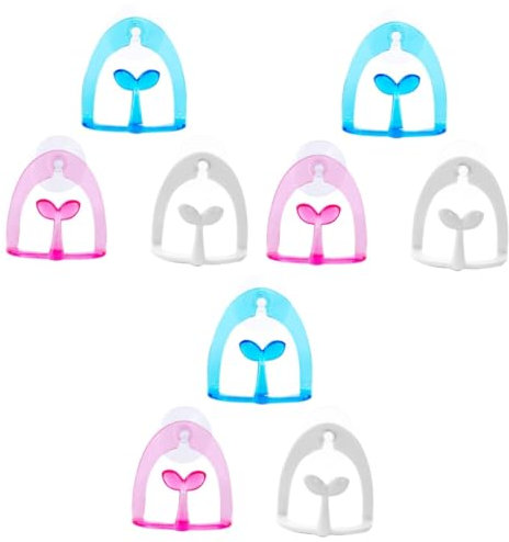 TOPBATHY 3sets Plastic Dish Rack Drainer Sponge Holder Scouring Pad Rack Sink for Kitchen Bathroom 3pcs*3 Random Color