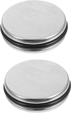 HOMSFOU 2stücke Edelstahl-wassersiebe Mit Dichtung Für Waschbecken Abflussfilter Für Badezimmer-abflussstopfen Schnell Abdichtend Drehung Entleerend