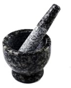 Tiny Granit Mörser und Stößel Set, Miniaturmühle für Kräuter, asiatische Gewürze und Samen für thailändische, chinesische, indische Küche Köche und Hobbyköche – kreatives Geschenk
