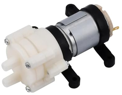 BASSFLY Pompe de Piscine, Pompe à Eau R385 Pompe à Membrane 12 V Pompe 6 V Petite Pompe à Eau Miniature for Aquarium Domestique(2Pcs)