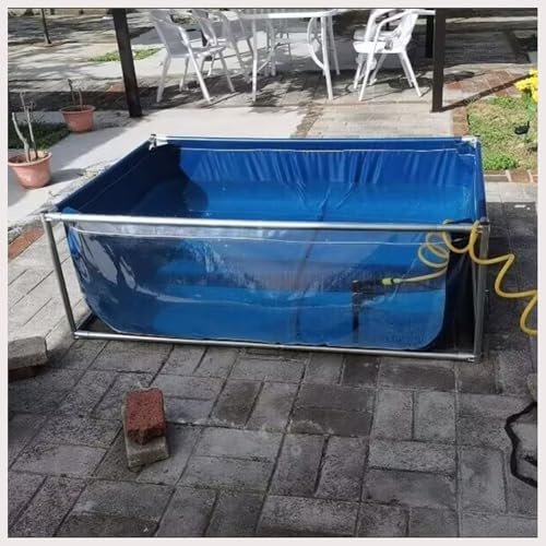 Außenfischteich mit Sichtfenster, großer Aquakulturpool für Koi, Goldfische, Schildkröten, ideal für Zucht und vorübergehende Wasserspeicherung