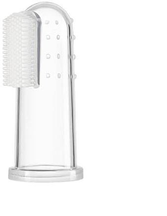 oraNurse Brosse à dents en silicone (moyenne) pour bébés, tout-petits, animaux de compagnie et adultes – Masseur de gencives doux, aide à la dentition pour nourrissons et nettoyant dentaire pour
