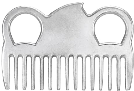 aqxreight Peigne de Cheval en Alliage d'aluminium, Peigne de Traction de Queue de Crinière, Outil de Toilettage de Cheval en Métal 6,5 Pouces/3,9 Pouces/3,5 /,2, Votre Boîte d'ajustement de (3,9