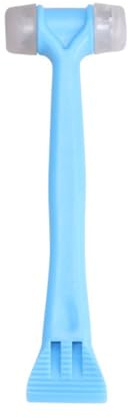 Opatiny Mazo de goma ergonómico 2 en 1 y herramienta de lechada para renovación del hogar, bricolaje y uso profesional, color azul