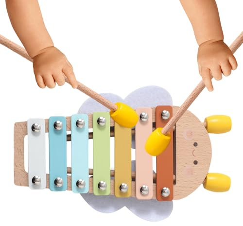 Xylophon-Spielzeug – Holz-Xylophon Für Kinder, 8-Ton--Glockenspiel Für Kinder Für Die Frühe Entwicklung | Percussion-Musikinstrument, Spielzimmer, Geburtstag, Weihnachten, Mädchen, 6–12