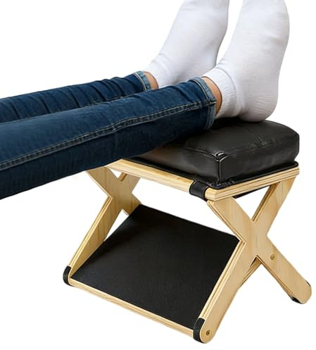 Repose-Pieds sous le Bureau | À Double Couche Anti-Dérapant Ergonomique Incliné Petit - Repose-Jambes et Repose-Pieds pour le Travail - pour Maison, Chambre et Salon