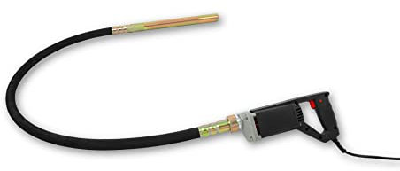 EBERTH Vibreur à béton 800W, Compresseur à béton électrique, longueur de tuyau 1,5m, bouteille vibrante renforcée en acier avec un diamètre de 35mm, arbre flexible, 230V, interrupteur marche/arrêt