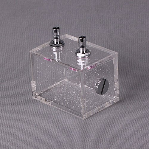 ZJchao 200ml pc tanque de enfriamiento de agua acrílico, tanque enfriador de agua, tanque enfriado por agua pc cpu bloque de agua sistema de enfriamiento del tanque de agua pc enfriador de líquido