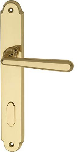 Marchesi 1231.15C.002.M Drückergarnitur ALT-WIEN-auf Schild, BB90, 38-43, mit Hangerl, Messing poliert