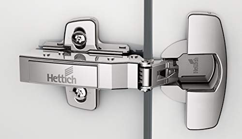 Hettich Charnière Invisible Clipsable 110° - Acier Nickelé - Modern