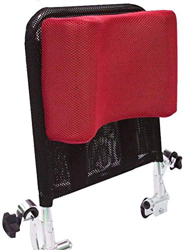 Einstellbare Rollstuhl Kopfstütze Rückenlehne Neck Unterstützung, Komfortable Sitz Zurück Kissen U Typ Kissen, tragbare Neck Rest Kissen Back Extension Kissen für Reise Rollstuhl Zubehör (Rot)