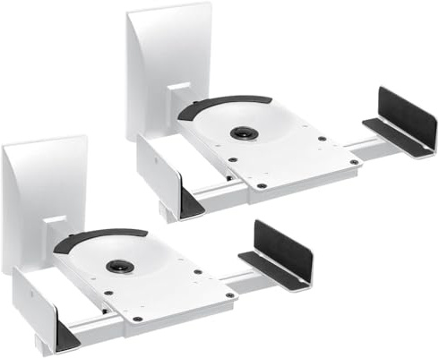 myWall Wall HB 5 WL Lautsprecher-Wandhalterung Drehbar, Neigbar Weiß 2St