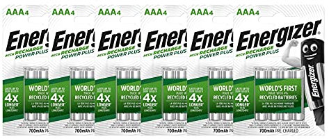 Energizer NiMH Power Plus AAA 700 mAh Blister de 4 x 6 (24 Batteries)